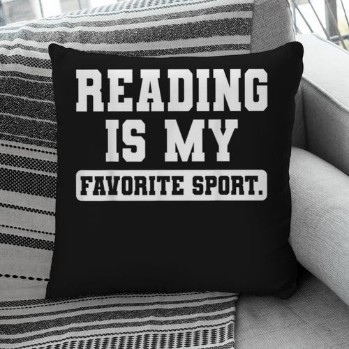 Reading Is My Favorite Sport Book Lover Reader Pillowcase - Bookorys