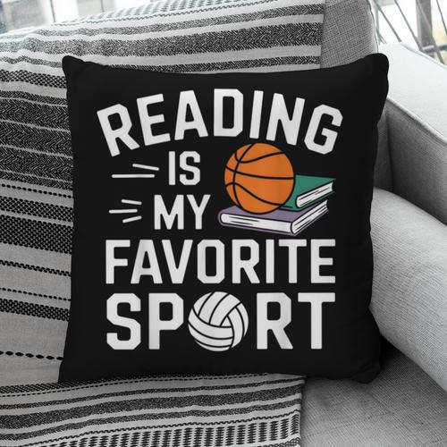 Reading Is My Favorite Sport Reading Book Lover Reader Pillowcase - Bookorys UK
