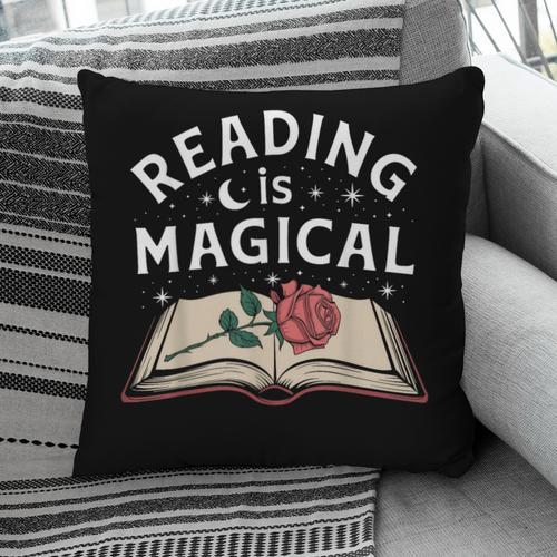 Reading Is Magical Book Lover Bookworm Librarian Library Day Pillowcase - Bookorys DE
