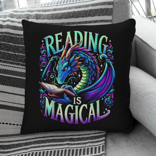 Reading Is Magical Dragon Tee Perfect For Book Lovers Kids Pillowcase - Bookorys