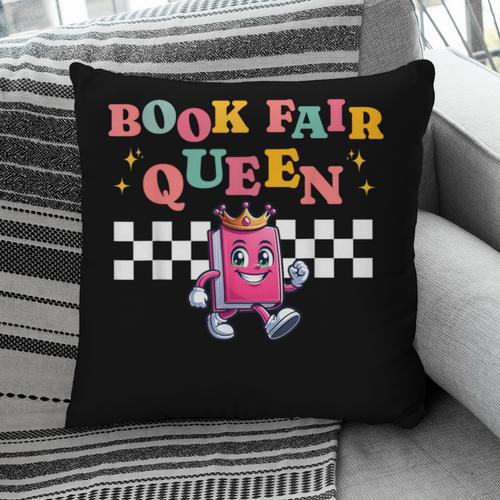 Retro Library Book Fair Queen School Reading Girls Women's Pillowcase - Bookorys DE