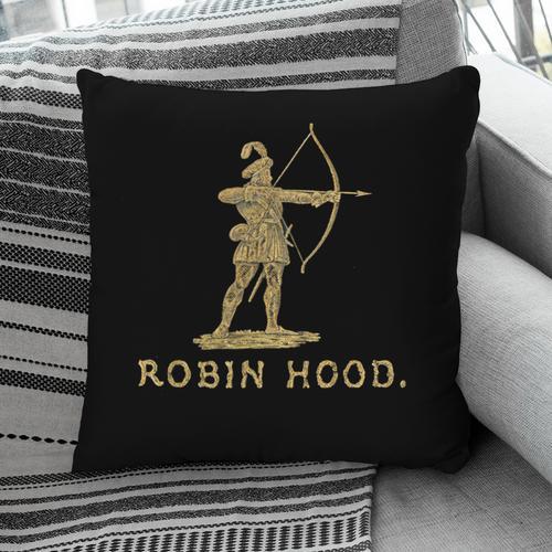 Robin Hood The Archer Book Cover Illustration In Gold Pillowcase - Bookorys AU