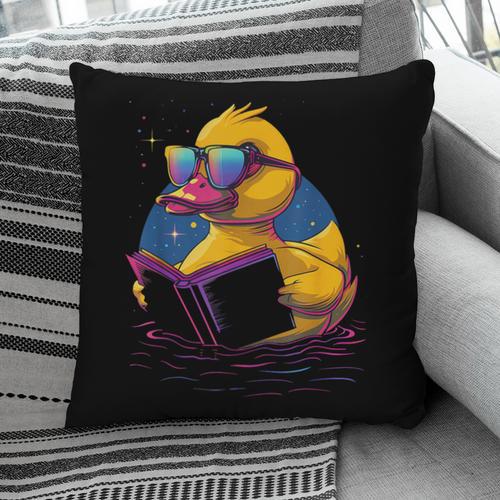 Rubber Duck Rubber Duckie Reading Book Rubber Duckling Pillowcase - Bookorys DE