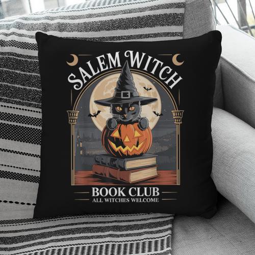 Salem Witch Book Club All Witches Welcome Halloween Reading Pillowcase - Bookorys