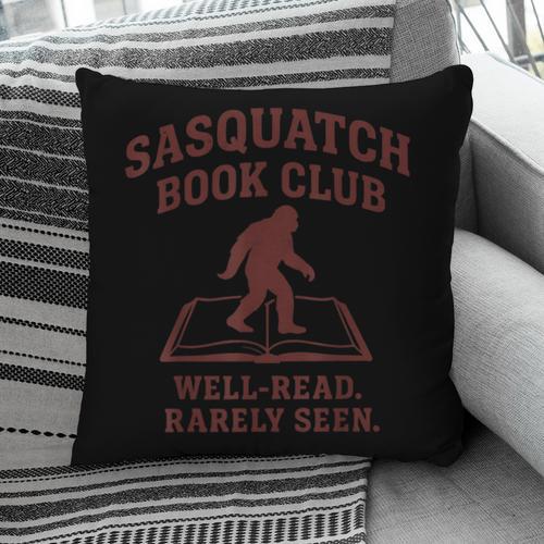 Sasquatch Book Club Bigfoot Reading Cryptid Vintage Pillowcase - Bookorys DE