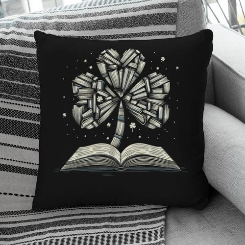 Shamrock Books St Patricks Day Bookworm Librarian Pillowcase - Bookorys UK