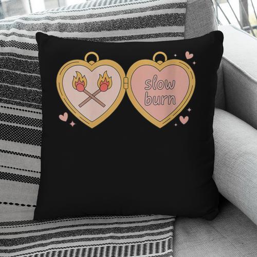 Slow Burn Romance Book Lover Tee Pillowcase - Bookorys UK