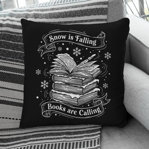 Snow Is Falling Books Are Calling Winter Reading Pillowcase - Bookorys DE
