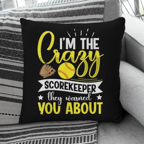 Softball Scorekeeper For a Score Book Keeper Pillowcase - Bookorys CA
