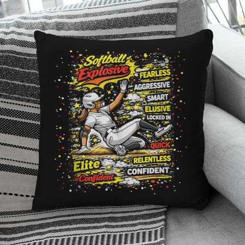 Softball Slider Pop Comic Book Art Best Traits Fast Elite Pillowcase - Bookorys AU