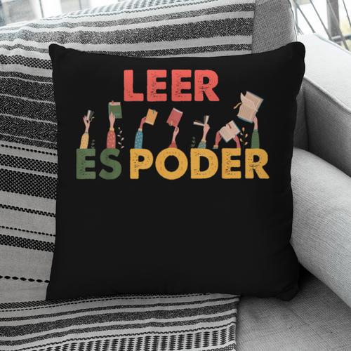 Spanish Reading Book Lover Teacher Maestra Leer Es Poder For Men Women Pillowcase - Bookorys DE