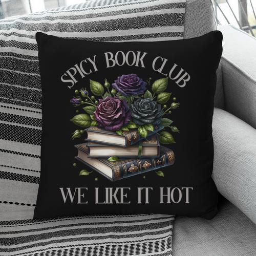 Spicy Book Club Dark Romance Lover Spicy Bookish Merch Goth Pillowcase - Bookorys