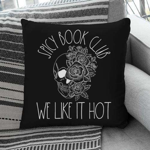 Spicy Book Club Women Dark Romance Lover Bookish Skeleton Pillowcase - Bookorys