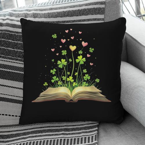 St Patricks Day Book Lover Librarian Core Shamrock Author Pillowcase - Bookorys CA