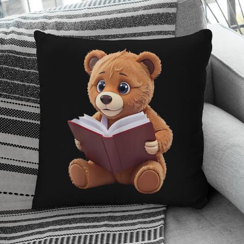 Teddy Bear Reading a Book Pillowcase - Bookorys CA