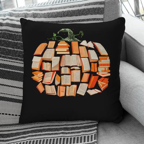 Thanksgiving Fall Books Pumpkins Vintage Library Teacher Kid Pillowcase - Bookorys UK