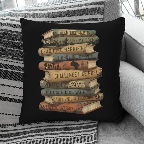 History Books Dream Like Martin Quote Black History Mo Pillowcase - Bookorys