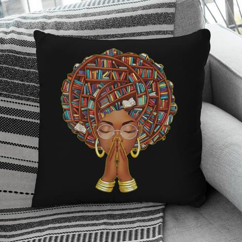 History Month Afro Book Lover Women Girls Librarian Pillowcase - Bookorys DE