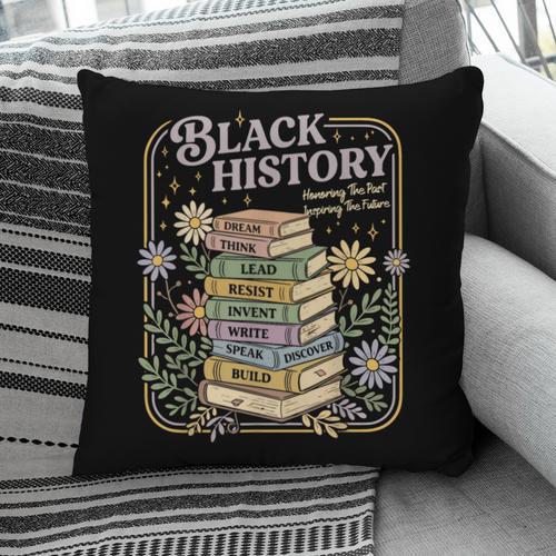 History Month Books Retro Black African Teacher Women Pillowcase - Bookorys