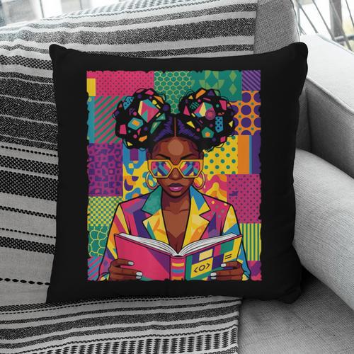 History Month Educated Black Women Girls Reading Book Pillowcase - Bookorys DE
