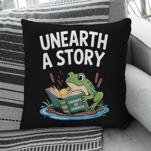 Unearth a Story Frog Reading a Book Summer 2026 Pillowcase - Bookorys