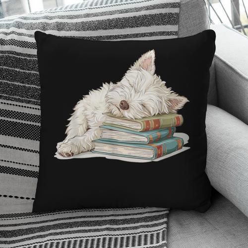 West Highland Terrier Books Dog Breed Westie For Men Women Girls Kids Pillowcase - Bookorys AU