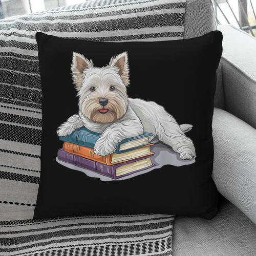 West Highland Terrier Books Dog Breed Westie Pillowcase - Bookorys