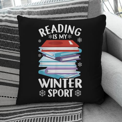 Winter Reading Book Bookworm Winter Pillowcase - Bookorys DE