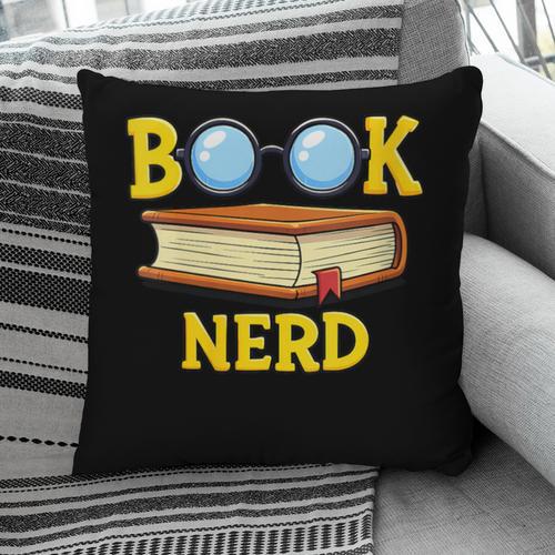 Women's Adorable Book Nerd Typography Minimalist Library Lover Pillowcase - Bookorys