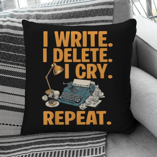 I Write Book Writer Author Book Writing Novelist Pillowcase - Bookorys