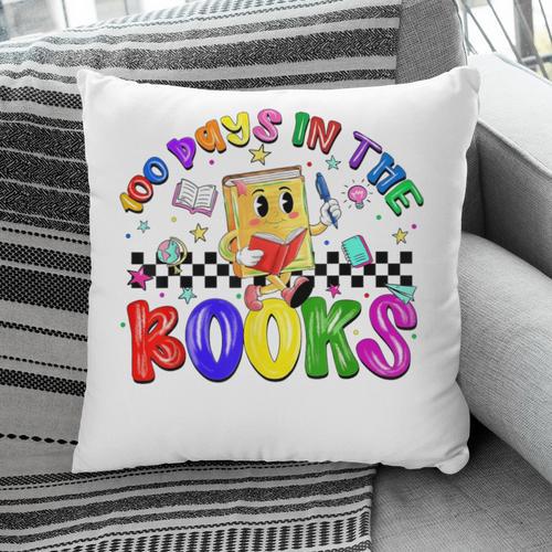 100 Days In The Book Fun 100 Days Of School Boy Girl Teacher Pillowcase - Bookorys