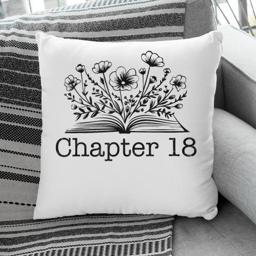 18th Birthday Chapter 18 Reading Book Lover 18 Year Old Pillowcase - Bookorys