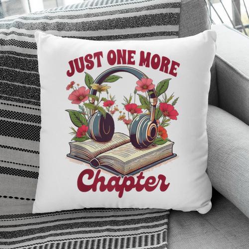 Audiobook Lover Bookish Headphones Just One More Chapter Pillowcase - Bookorys CA