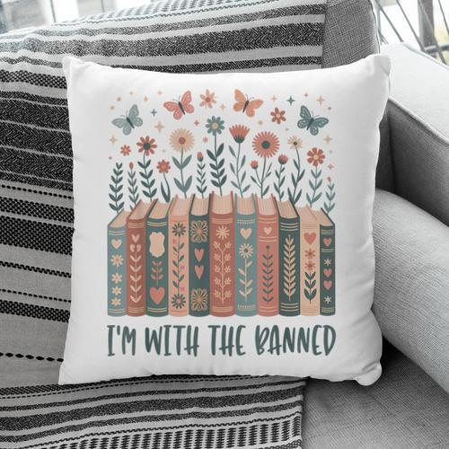Im With The Banned Book Readers Librarian Read Banned Books Pillowcase - Bookorys