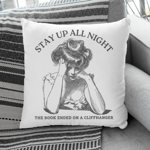 The Book Ended On a Cliffhanger Cute Book Lover Teach Pillowcase - Bookorys