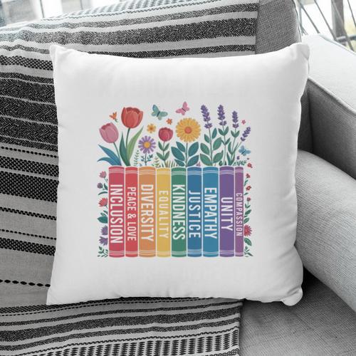 Book Flower Radicalized By Basic Decency Feminist Leftist Pillowcase - Bookorys