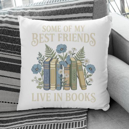 Book Lover Vintage Botanical Friends Premium Tri-Blend Pillowcase - Bookorys DE