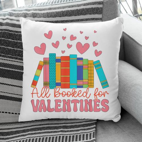 All Booked For Valentines Book Lover Valentine's Day Pillowcase - Bookorys