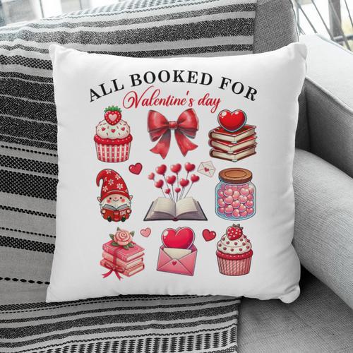 All Booked For Valentine's Day Book Lover Bookworm Bookish Pillowcase - Bookorys DE