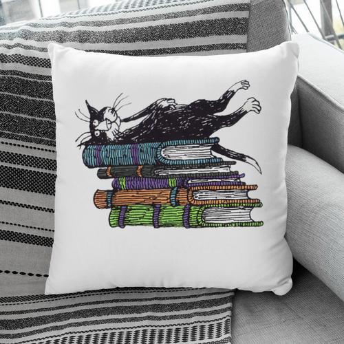 Books Cats Life Is Sweet Cats Books Lover Men Women Pillowcase - Bookorys UK