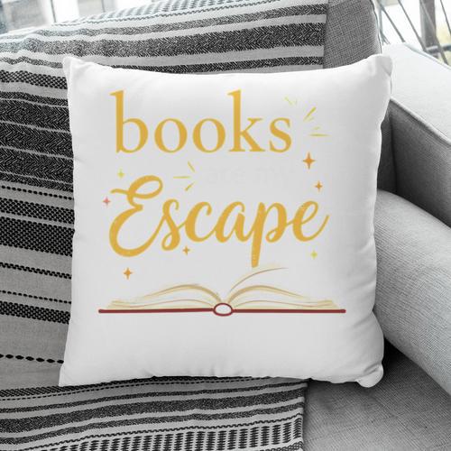 Books Are My Escape Simple Reading Quote Pillowcase - Bookorys AU