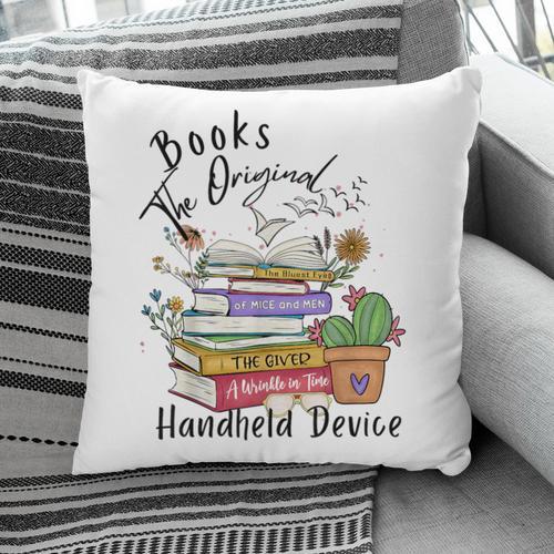 Books Original Handheld Device Reader Literacy Book Lover Pillowcase - Bookorys
