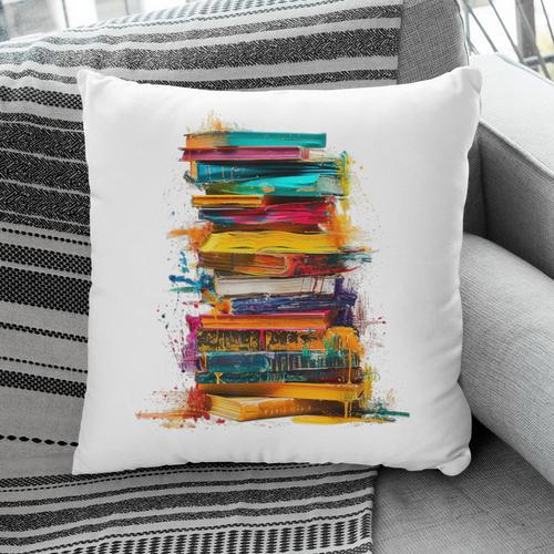 Books Painting Colorful Art Abstract Graphic Books Pillowcase - Bookorys