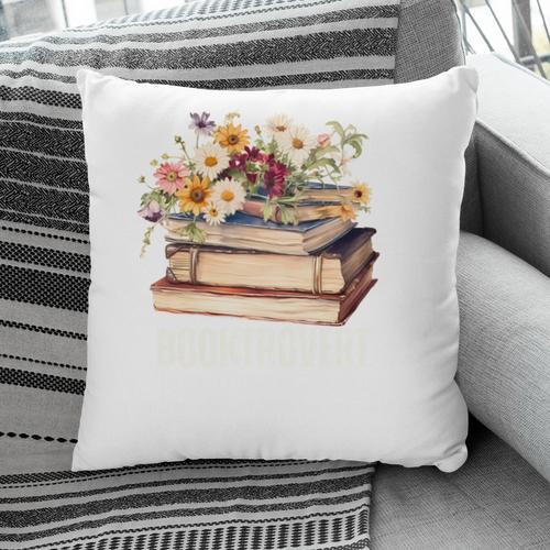 Booktrovert Vintage Wildflowers Books For Book Lovers Pillowcase - Bookorys CA