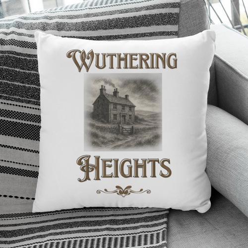 Bronte Novel Wuthering Heights Moorland Gothic Book Cover Pillowcase - Bookorys CA