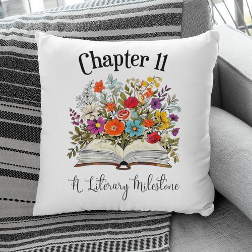 Chapter 11 Years Old 11th Birthday Wildflower Book Lover Pillowcase - Bookorys