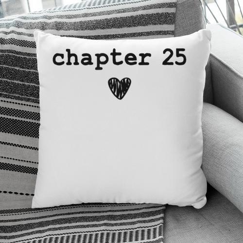 Chapter 25 Book Lovers Readers & Authors 25th Birthday Pillowcase - Bookorys