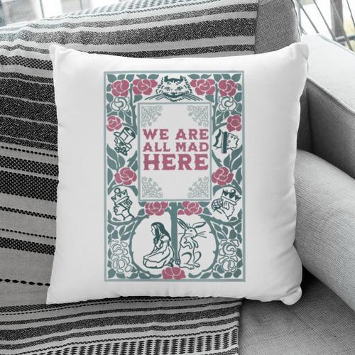 Cheshire Cat Alice In Wonderland Vintage Book Pillowcase - Bookorys CA
