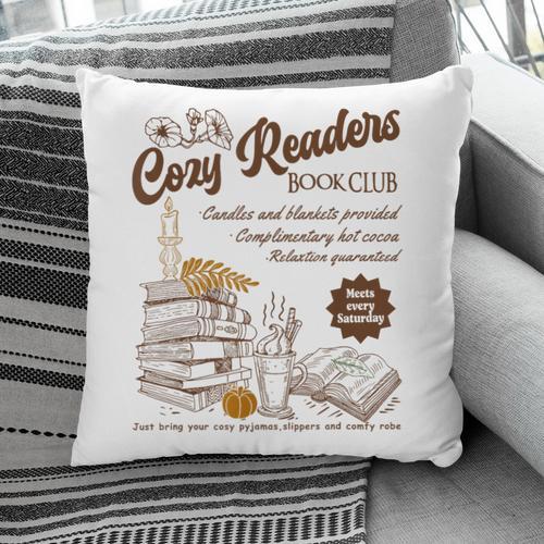 Cozy Girl Book Club Cozy Readers Book Club Pillowcase - Bookorys