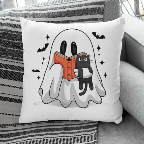 Cute Halloween Ghost Reading Book Pillowcase - Bookorys DE